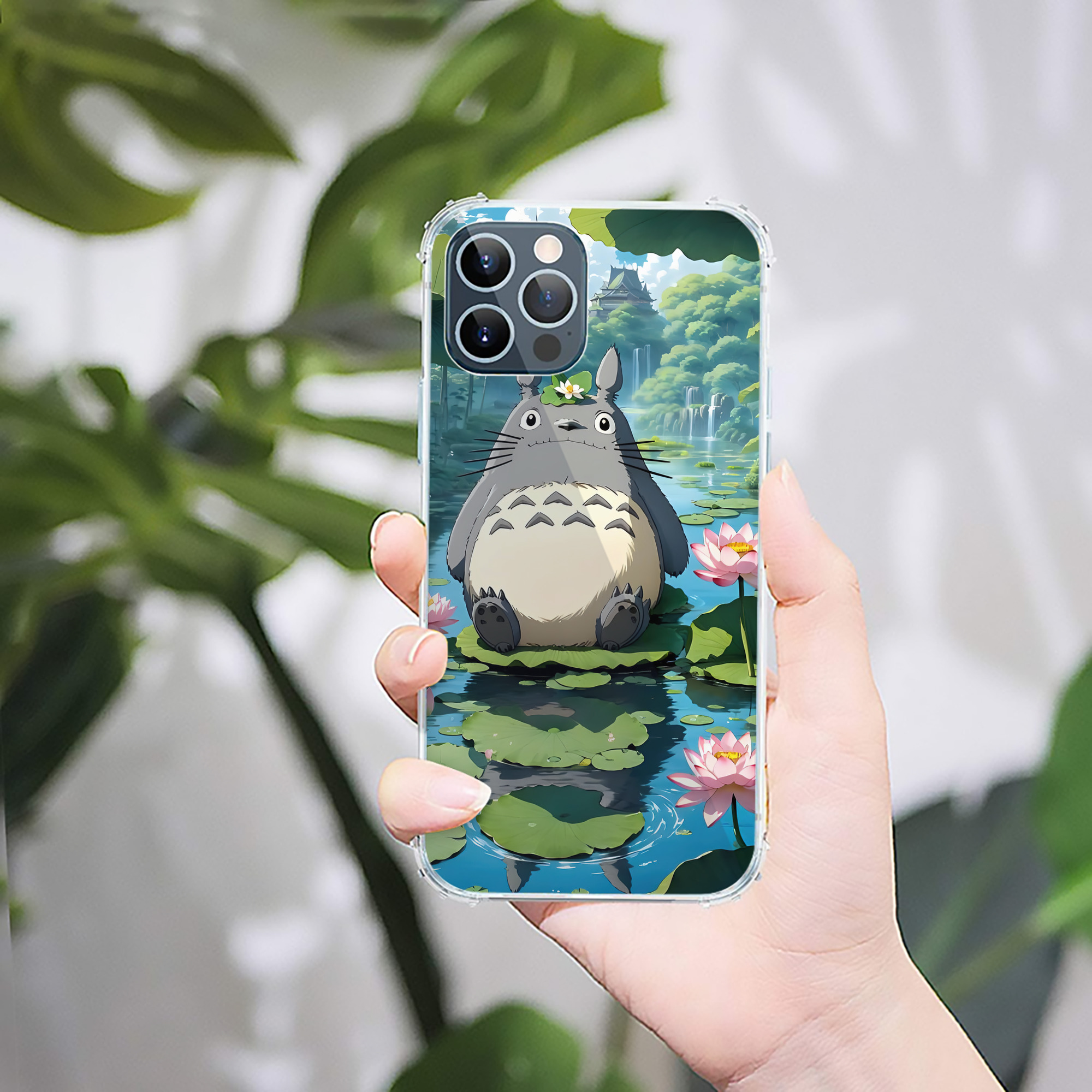 （画像用） となりのトトロ 草壁メイ 草壁サツキ My Neighbor Totoro Satsuki Kusakabe Mei Kusakabe 【iPhone 12シリーズ対応】透明スマホケース（クリアソフトケース）